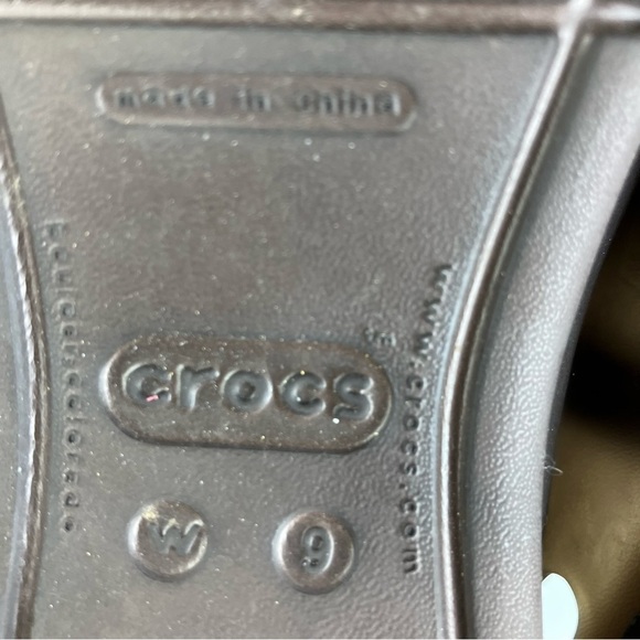 Crocs Slingback Peep Toe Shoes Size 9 - Picture 5 of 6